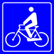 bike and rider sign